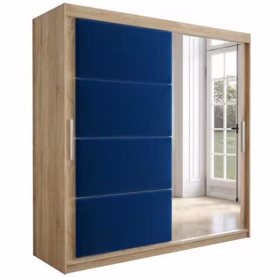 Obrazek Szafa Tapi 200 Dąb Sonoma/Niebieski