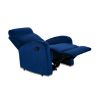 Obrazek Fotel z funkcją relax Genua c. niebieski
