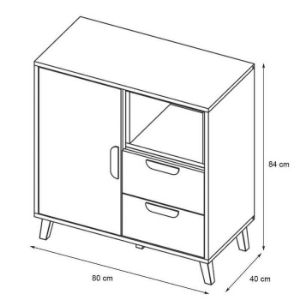 Obrazek Komoda Joker 9 Biały/Grafit/Szary/Dąb Lefkas