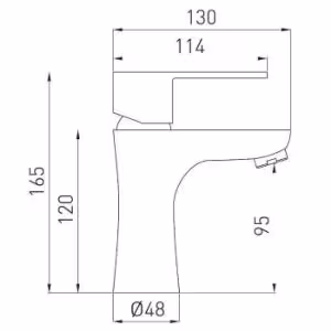 Obrazek Bateria umywalkowa stojąca Algeo