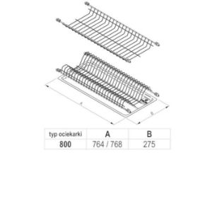 Obrazek Ociekarka Standard 1 80 Biały