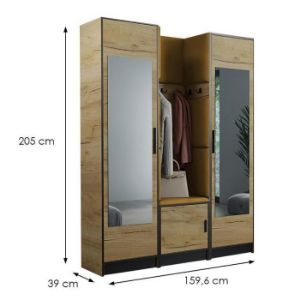 Obrazek Garderoba Roj 12 craft + Kronos 01 miodowa