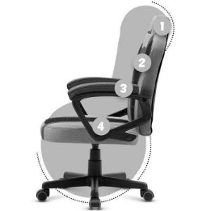 Obrazek Fotel Gamingowy Huzaro Ranger 1.0 Grey Mesh