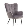 Obrazek Fotel z podnóżkiem Timo szary
