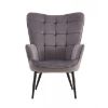 Obrazek Fotel z podnóżkiem Timo szary