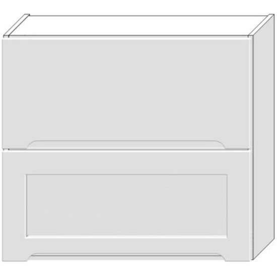 Obrazek Szafka Kuchenna Zoya W80grf/2 Sd Biały Groszek/Biały