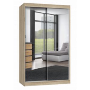 Obrazek Szafa Sabina 120 z 2 lustrami dąb sonoma