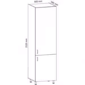 Obrazek Szafka kuchenna Linea D60R grey