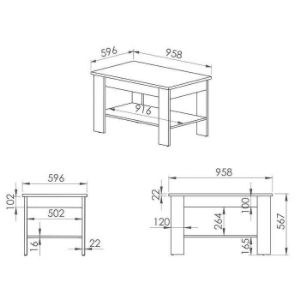 Obrazek Ława Artis 13 Dąb artisan