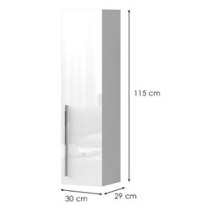 Obrazek Szafka wisząca Piano VK30-1K/PN-70/KA/70 crystal white