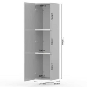 Obrazek Szafka wisząca Piano VK30-1K/PN-70/KA/70 crystal white