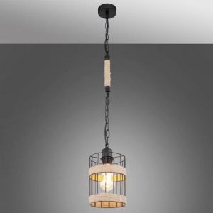Obrazek Lampa 15673H czarno-beżowa LW1