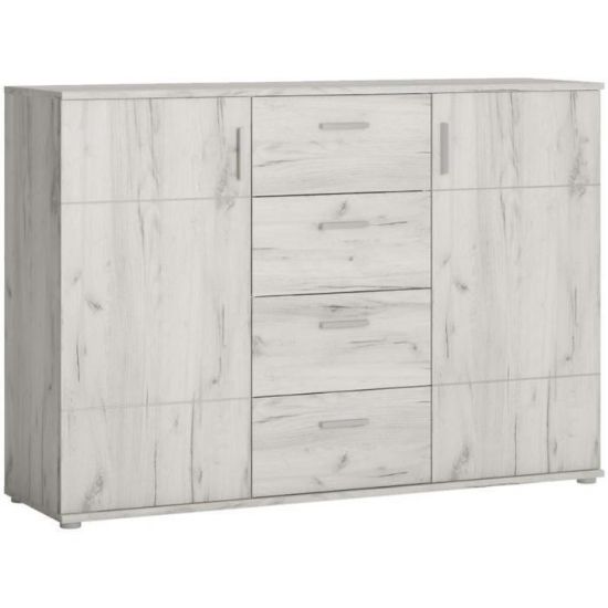 Obrazek Komoda Jonas 2D4S dąb craft biały