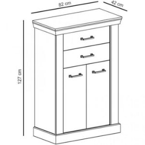 Obrazek Komoda Antica A-3 2D2S kraft złoty