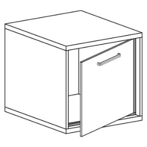 Obrazek Szafka Nocna Mediolan M16 natural hikora