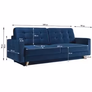 Obrazek Kanapa Vegas Kronos 09 drewno naturalne