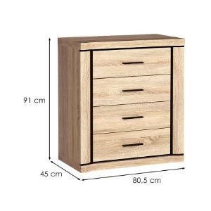 Obrazek Komoda Dallas D4 dąb sonoma