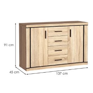 Obrazek Komoda Dallas D5 dąb sonoma