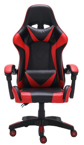 Obrazek Fotel obrotowy gamingowy Walerian czerwony
