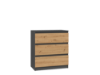 Obrazek Komoda Umo P3 antracyt/dąb artisan