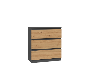 Obrazek Komoda Umo P3 antracyt/dąb artisan