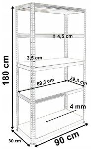 Obrazek Regał magazynowy Strong 2 MDF