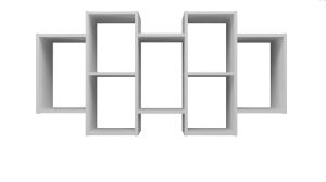 Obrazek Półka, regał wiszący Hubert biały