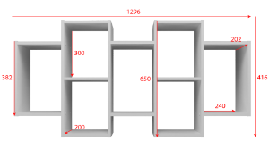 Obrazek Półka, regał wiszący Hubert biały