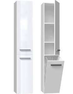 Obrazek Słupek łazienkowy Luiza 4 biały połysk