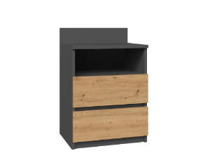 Obrazek Komoda Umo P1 antracyt/dąb artisan