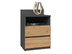 Obrazek Komoda Umo P1 antracyt/dąb artisan