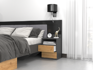 Obrazek Komoda Umo P1 antracyt/dąb artisan