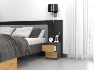 Obrazek Komoda Umo P2 antracyt/dąb artisan