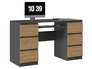 Obrazek Biurko Krister (antracyt/dąb artisan)