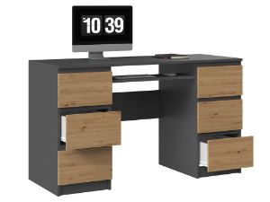 Obrazek Biurko Krister (antracyt/dąb artisan)