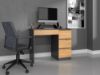 Obrazek Biurko M prawe antracyt/dąb artisan