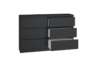 Obrazek Komoda Umo P6 120 (czarny)