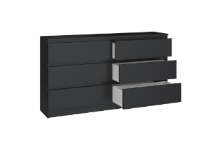 Obrazek Komoda Umo P6 140 (czarny)