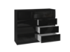 Obrazek Komoda Umo P8 120 (czarny połysk)