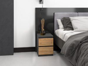 Obrazek Komoda Umo P2 antracyt/dąb artisan