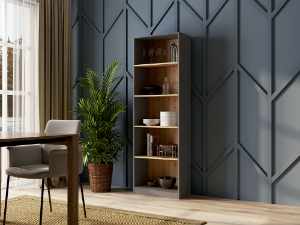 Obrazek Regał Basic 60 (antracyt/dąb artisan)