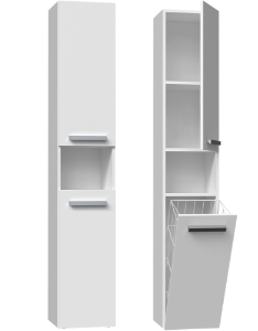 Obrazek Słupek łazienkowy Luiza 3 biały