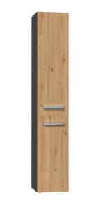 Obrazek Słupek łazienkowy Luiza 4 antracyt/dąb artisan