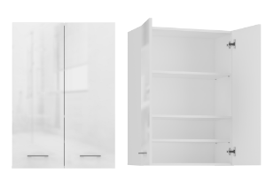 Obrazek Szafka nad pralkę Kara mini biały połysk