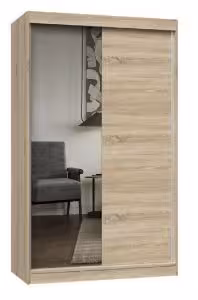 Obrazek Szafa Sabina 120 z lustrem dąb sonoma