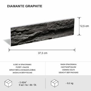 Obrazek Kamień Betonowy Elbrus 2 Graphite