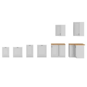 Obrazek Kuchnia Stilo biały mat/biały 260 bez blatu