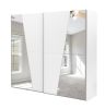 Obrazek Szafa z lustrem Eze 240 biały mat 