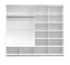 Obrazek Szafa z lustrem Eze 240 biały mat 