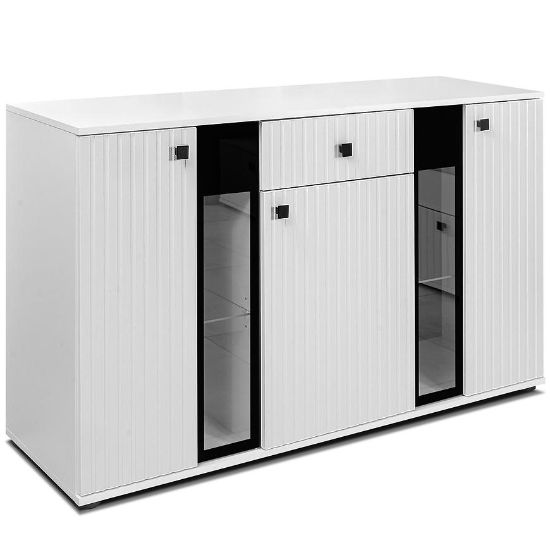 Obrazek Komoda Salsa mdf biały/biały